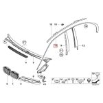 BMW E46 Chrome Moulding Trim Lis Keliling Body Pintu Jendela KANAN - Gambar 4