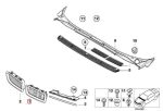 Original BMW E38 Seri 7 Facelift Chrome Kidney Grill Asli - KIRI - Gambar 6