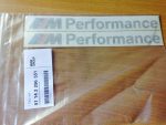 2 Pcs Original BMW M Performance Decal Kit Stickers - Image 5