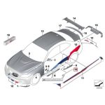 Original BMW F87 M2 M Performance Decal Set Sticker for Side Skirt - Image 4