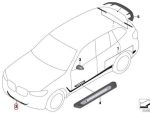 BMW G01 X3 G02 X4 M Performance Decal Kit Stickers Bemper 51142456203 - Image 5