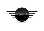Original MINI Logo F60 Countryman Piano Black Emblem Belakang Hitam