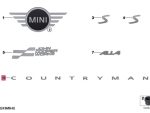 Original MINI U25 Countryman Logo Tanda Kata Tulisan Countryman Emblem Bagasi Belakang - Image 4