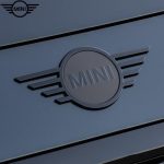 Original MINI Countryman U25 JCW Gloss Black Front Badge Logo Emblem Kap Mesin Depan