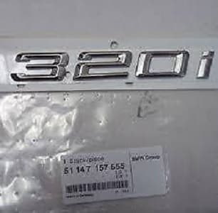 Original BMW E90 320i Badge Emblem Logo Bagasi belakang mobil
