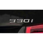 Original BMW F30 330i Badge Emblem Logo Bagasi belakang mobil