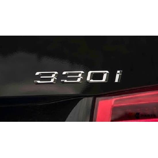 Original BMW F30 330i Badge Emblem Logo Bagasi belakang mobil