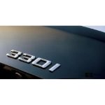 Original BMW F30 330i Badge Emblem Logo Bagasi belakang mobil - Gambar 3