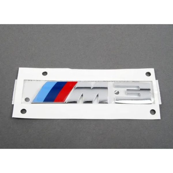 Original BMW F80 M3 Chrome Badge Emblem Bagasi belakang mobil