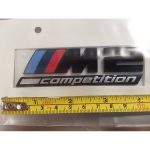 Original BMW M2 Competition Gloss Black Emblem Bagasi belakang mobil - Gambar 4