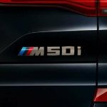 Original BMW M50i X5 G05 Badge Emblem Bagasi belakang mobil