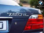 Original BMW E32 E38 750iL 750 iL Badge Emblem Logo Bagasi Belakang