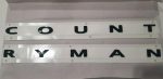 Original MINI F60 Countryman Piano Black Logo Tanda Kata Tulisan Countryman Emblem Belakang Hitam