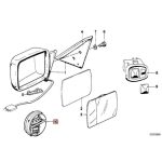 Original BMW E30 E36 E34 E32 E31 Z3 Motor Spion Mirror Drive - Gambar 4