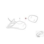 Original BMW E36 M Tech Mirror Glass Kaca Spion KANAN 51162267192 - Image 4