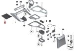 BMW E84 X1 Storage Tray Mat Tatakan karet Konsol Tengah Depan - Image 3