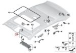 Original BMW Sun Visor Bracket Black 51167325430 - Image 5