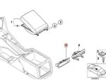 BMW E39 Storage Partisi Peyimpanan Konsol Tengah Belakang 51168159701 - Image 5