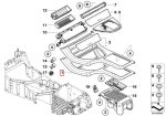 Original BMW E53 X5 Panel Partisi Konsol Tengah TITAN 2 Silver - Image 5