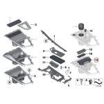 Original BMW F30 F32 F36 Storage Tray Tatakan Cup Holder Konsol Tengah - Gambar 5