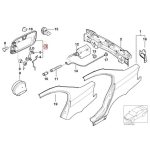 Original BMW E46 Coupe Plat Cover Tutup Tangki Bensin 51178222391 - Image 5