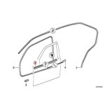 Original BMW E36 Inner Channel Cover Karet Seal Pelipit Dalam Kaca Jendela Pintu DEPAN KANAN - Gambar 6