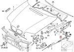 BMW E46 Bowden Cable Tali Kabel Pembuka Kap Mesin 51238213028 - Gambar 5