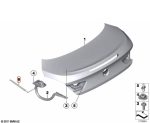 2x Original BMW F06 640i Gran Coupe Shock Penahan Pintu Bagasi Belakang 51247360583 - Image 5