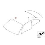 Original BMW E46 Coupe Kaca Depan Green Windshield Polos 51318236302 - Image 3