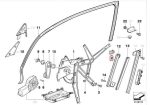 Original E34 E36 E92 E93 Z3 BMW Sliding Piece Regulator Power Window - Gambar 5