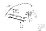 Original BMW E36 Panel Trim Pilar B Exterior Pintu Depan KANAN - Image 6