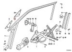 Original BMW E34 karet channel kaca Window Guide - DEPAN KIRI - Image 6