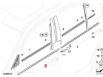 Original BMW E90 Cover Chrome Lis Pelipit Karet Kaca Exterior Luar Pintu Depan KIRI - Image 7