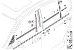 Original BMW E90 Pilar B Luar Gloss Black Pintu Depan KANAN51337906908 - Image 6