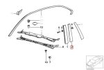 Original BMW E36 Panel Trim Pilar B Exterior Pintu Belakang KANAN - Image 5