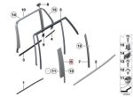 Original BMW E84 X1 Panel Trim Pilar B Exterior Pintu Belakang Kanan - Image 5