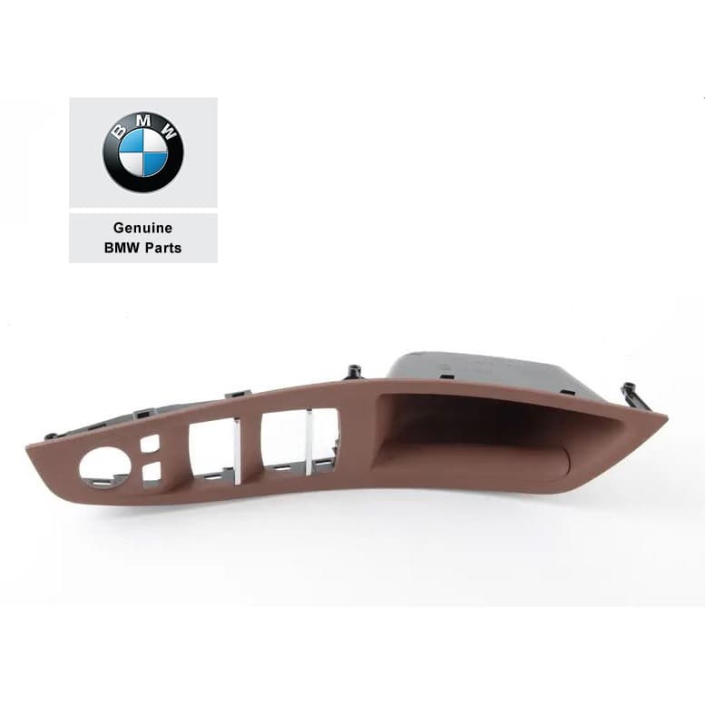 51417261934_A Original BMW F10 Trim Tombol Handle Pintu Depan KANAN Cinnamon Brown - Image 1