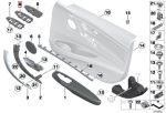 BMW F30 LCI Trim Cover Tombol Power Window Depan KANAN 51417403896 - Image 4