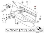 Original BMW E46 Lock Button Pin Cover Bushing Kunci Pintu - Image 4