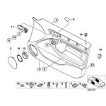 BMW E46 Door Trim Panel Lining N6HC Beige Cover Pintu Depan Kanan - Gambar 4