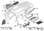 Original BMW E84 X1 Storage Tray Laci tengah Dashboard 51452993616 - Image 3