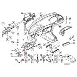 Original BMW E46 Expanding Nut untuk Trim Dashboard 51458257986 - Gambar 5