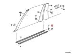 Original BMW E21 E23 E30 E36 Door Sills Strip Clip 51471840961 - Gambar 4