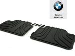 Original BMW F30 F80 M3 All Weather Floor Mats Karpet Karet Black BELAKANG