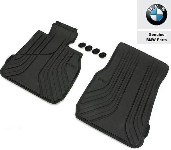 BMW F30 F80 M3 All Weather Floor Mats Karpet Karet Black DEPAN