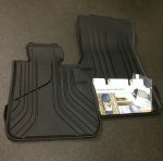 BMW F30 F80 M3 All Weather Floor Mats Karpet Karet Black DEPAN - Gambar 3