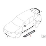Original BMW G02 X4 M Performance Carbon Door Sills Trim Lis Pintu - Image 5