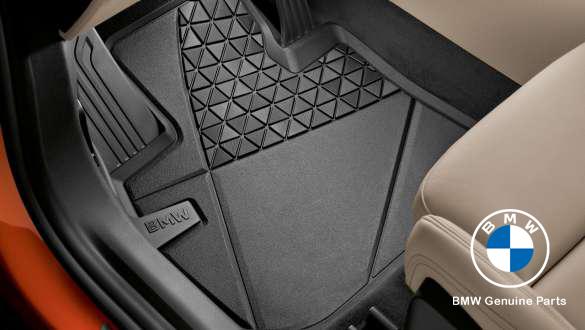 Original BMW U11 X1 All Weather Floor Mats Karpet Karet Mobil