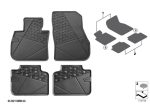 Original BMW U11 X1 All Weather Floor Mats Karpet Karet Mobil - Image 3