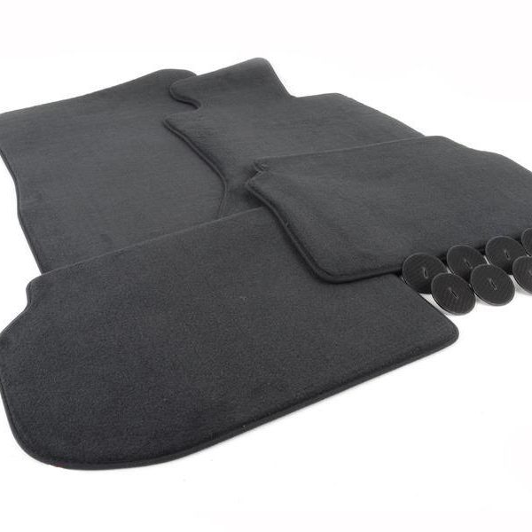 Original BMW F10 Sedan Velour Floor Mats Karpet Dasar Bludru Hitam